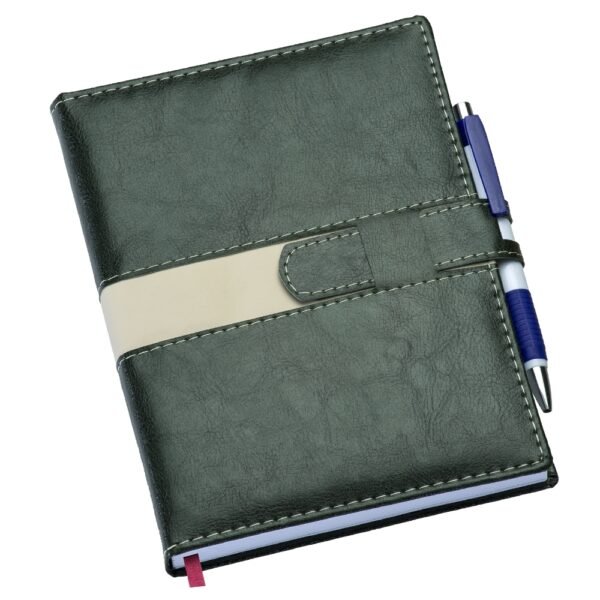 Agenda Diária 2024 com Fecho e Suporte pra Caneta Personalizada - Image 2