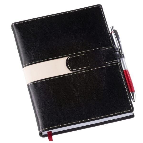 Agenda Diária 2024 com Fecho e Suporte pra Caneta Personalizada - Image 3