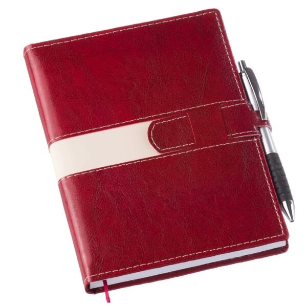 Agenda Diária 2024 com Fecho e Suporte pra Caneta Personalizada - Image 4
